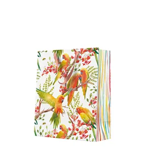 Geschenktasche groß - Exotic Birds 26,5x13x33,5 cm
